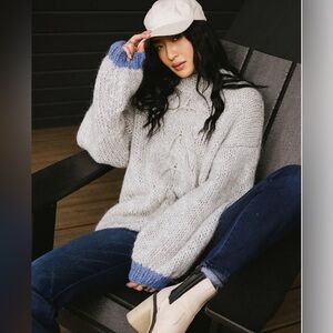 Cute Bohme Anastasia Knit Sweater in Grey